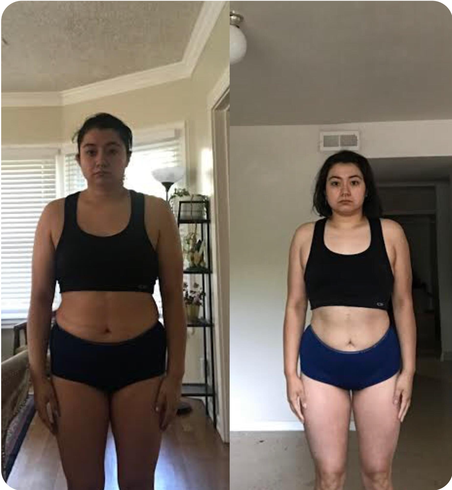 Client before and after transformation
