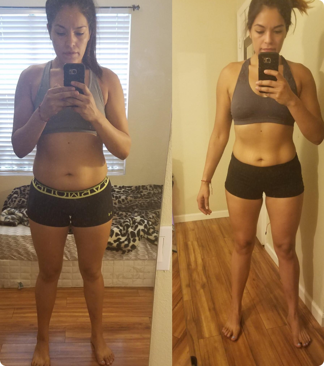 Client before and after transformation