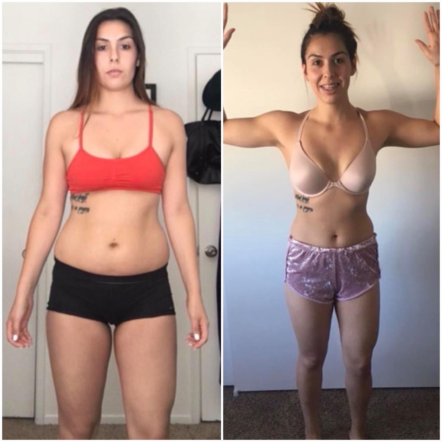 Client before and after transformation