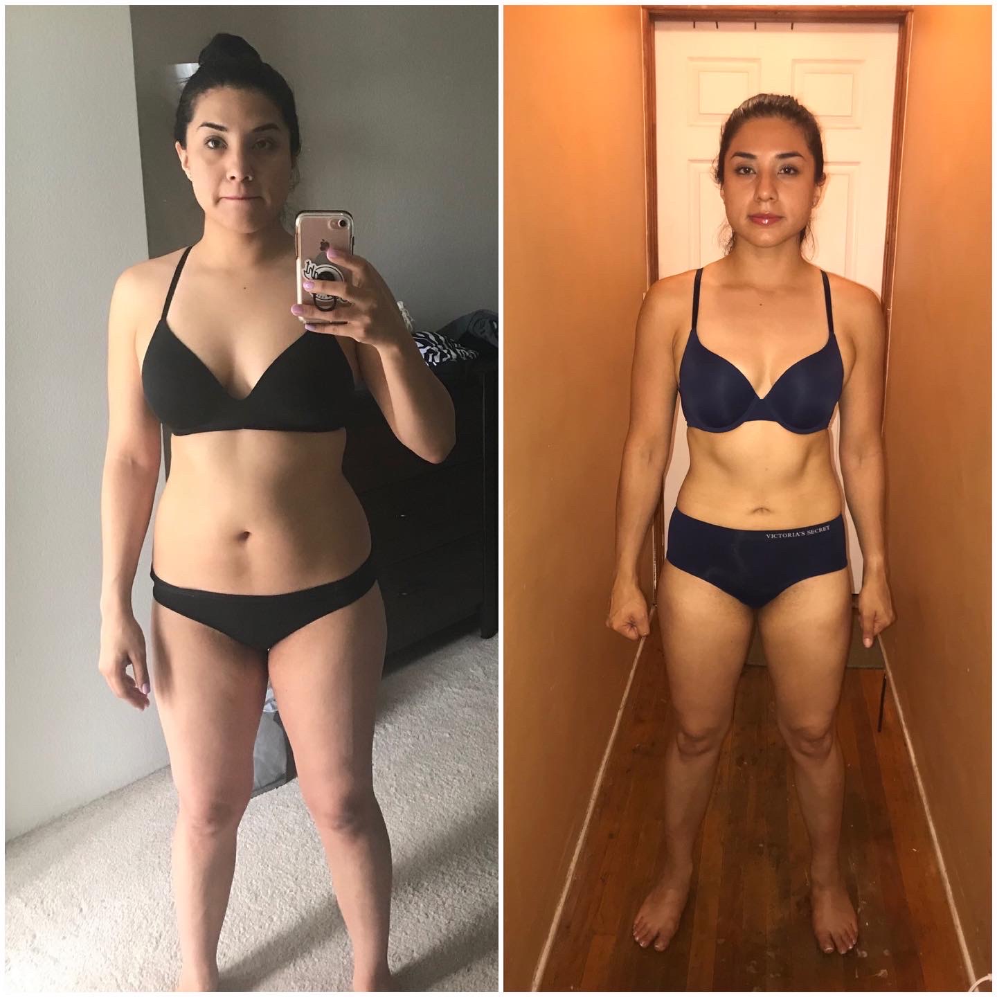 Client before and after transformation