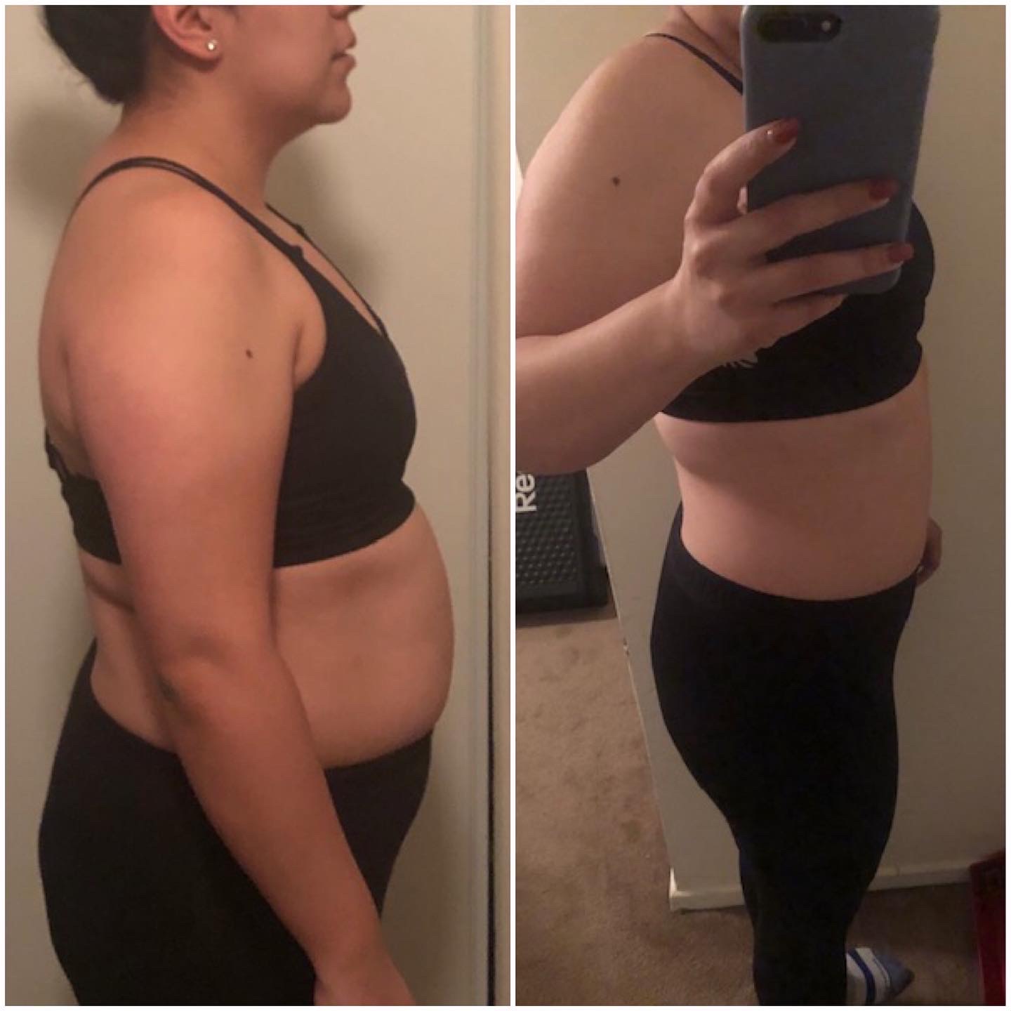 Client before and after transformation